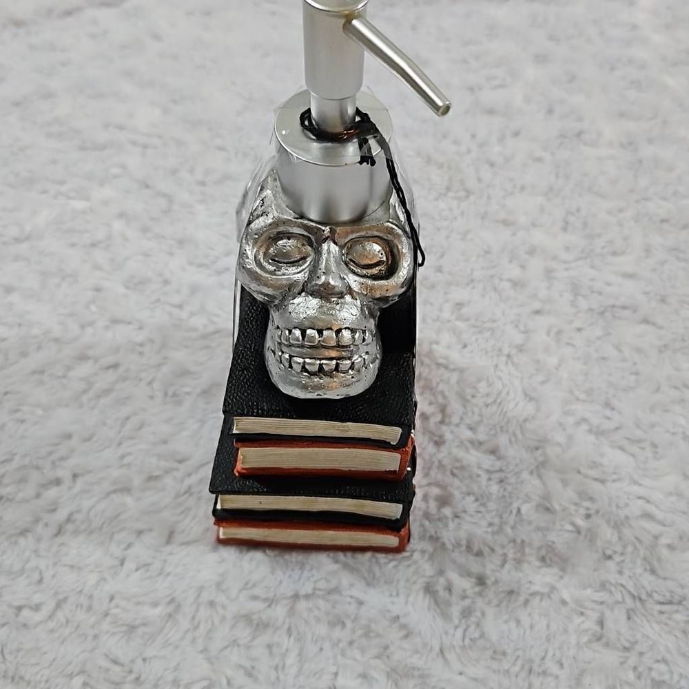 Bathroom Kitchen Soap Dispenser Skull and Witches Books Halloween